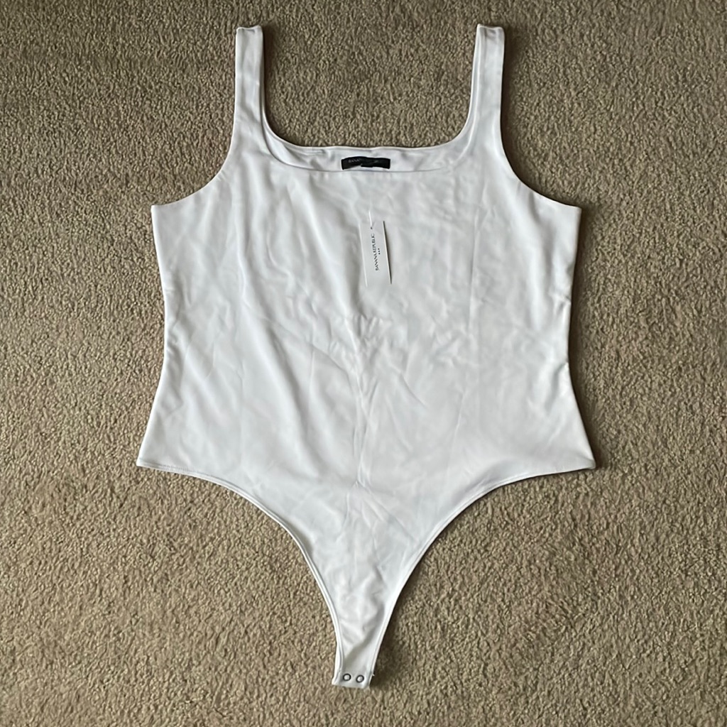 Brand New Banana Republic Factory White Bodysuit